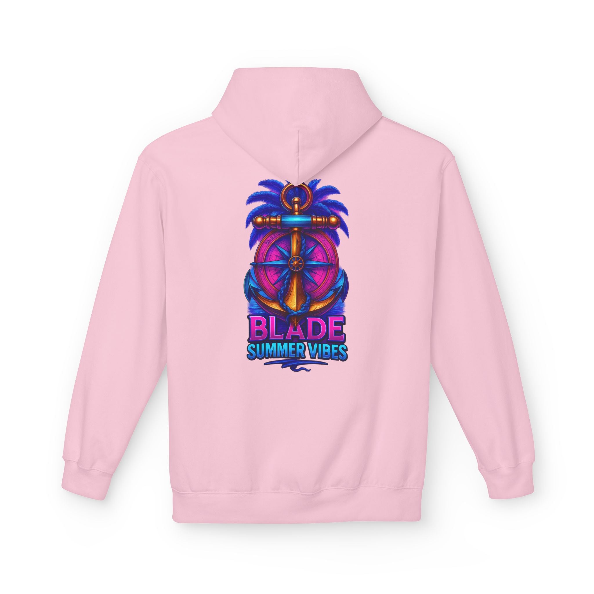 Anchor/Compass Pink/Blue Hoodie
