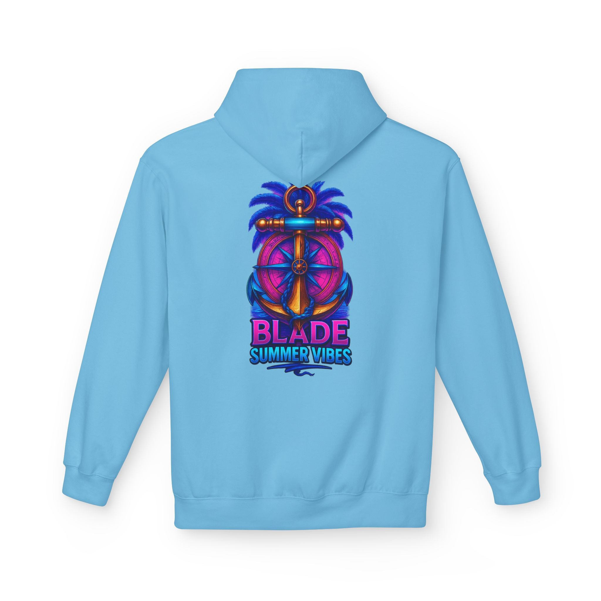 Anchor/Compass Pink/Blue Hoodie