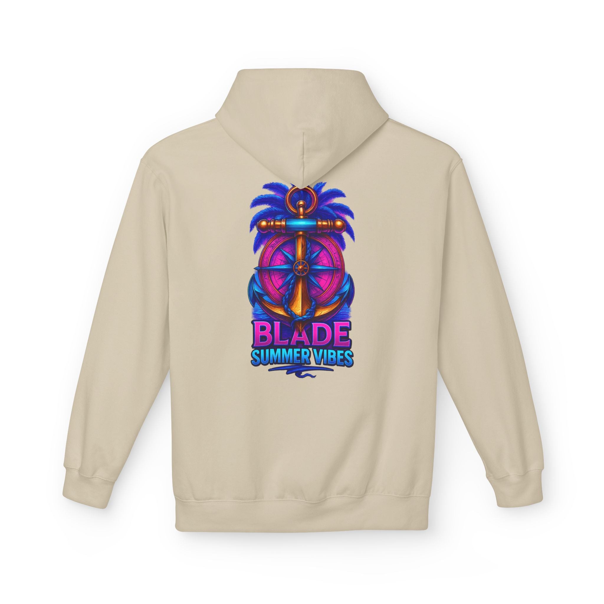 Anchor/Compass Pink/Blue Hoodie
